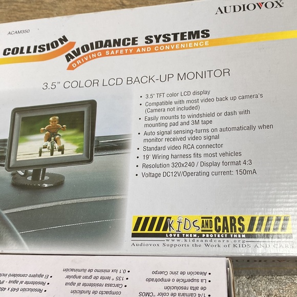 BNIB Audiovox Backup Camera and LCD Backup Monitor - Picture 2 of 5